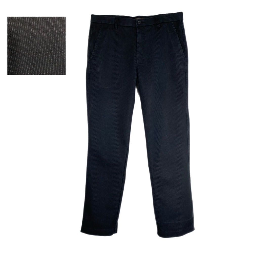 Docker’s Men’s Pinstriped D1 Slim-Fit Flat-Front Pants 34/34